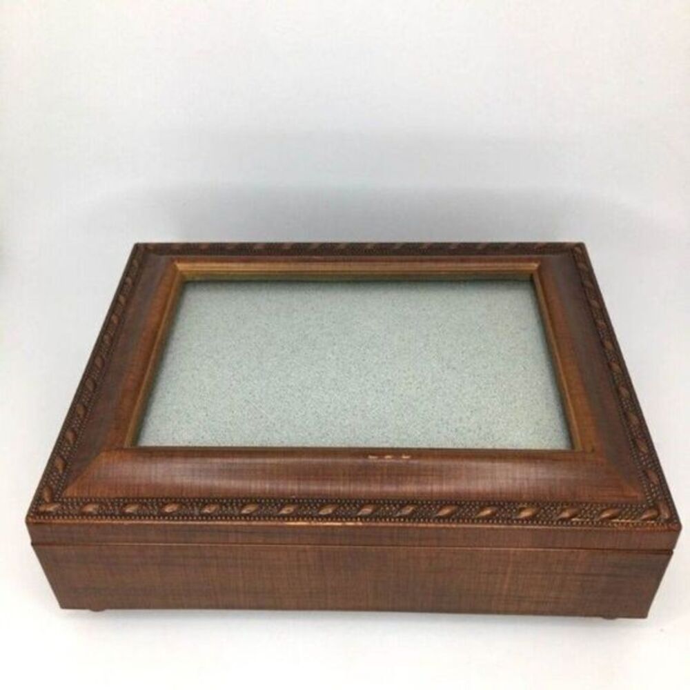 Sanyo Wood Photo Frame Jewelry Music Box